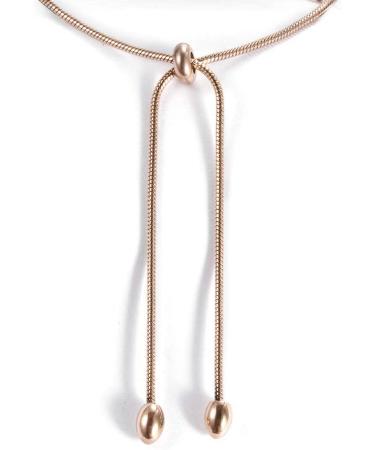 Rose Gold Personalized Medical Alert Bracelet for Women - Customizable Emergency Health ID - Adjustable Chain - 5-8.8 inch - Buy Online on GoSupps.com