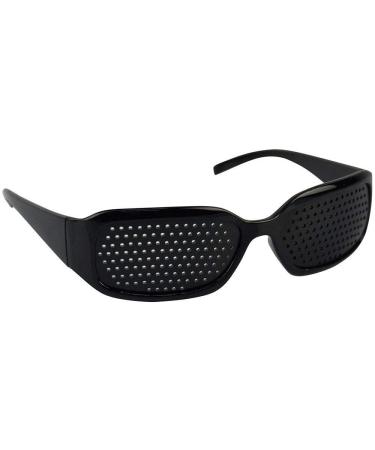 Pinhole glasses/pinhole glasses black for eye training for relaxation Pinhole Glasses Mesh glasses with foldable temples