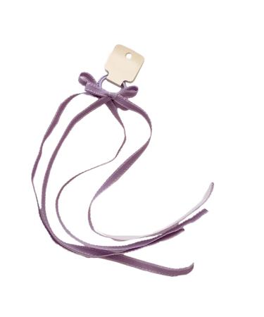 Limtula 1Pair Girls Ribbon w Elastic Hair Ties Head Hair Tie Band Ropes Girls Ponytail Holders Rubber Elastic Hair Band Purple
