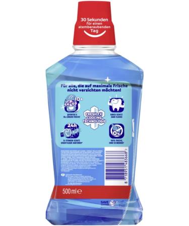 Colgate Mouthwash Ice Fresh 500 ml | Antibacterial Oral Care Without Alcohol | Immediate & Persistent Freshness | Optimal Protection - Buy Online on GoSupps.com