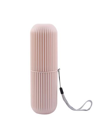 Digjobk toothbrush cup Travel Portable Toothbrush Toothpaste Holder Storage Box Case Pencil Container Cup Bathroom Accessories Outdoor Hiking Camping (Color: 1)