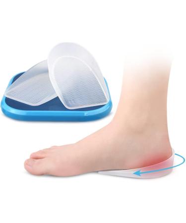 FRCOLOR Silicone Insoles for Plantar Fasciitis - Comfortable Heel Cushions & Half Inserts for High Heels - White 10x6x1cm - Buy Online on GoSupps.com