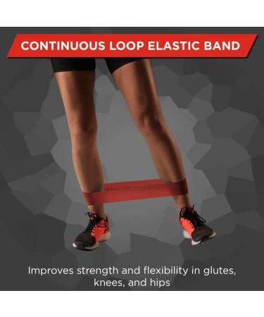 THERABAND Resistance Band Loops - Medium Red 18" for At-Home Exercise Pilates Yoga Crossfit & Physical Therapy - Buy Online on GoSupps.com
