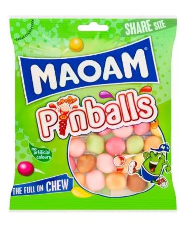 3 x Maoam Pinballs 140G (R) Delicious Tasty And Twisty Treat Gift Hamper For Birthday Christmas Easter Sold By Kidzbuzz