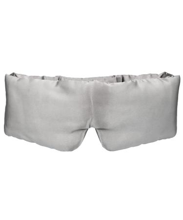 Soft Silk Sleep Eye Mask - Adjustable Lucid Dreaming Satin Sleepy Eye Shade Covers Ears Blocks 100% Light Comfortable Travel Nap Luxury Yoga Blindfold for Adult Women and Men Super-Smooth Satin