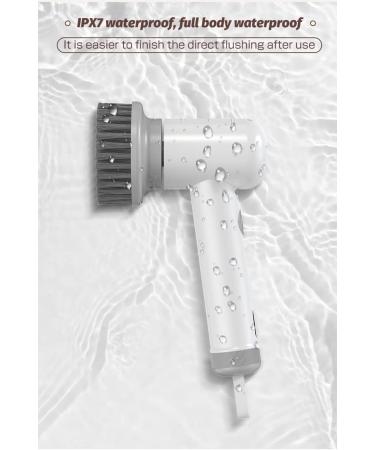 Electric Spin Scrubber 2024 New Sinoshi Spin Power Scrubber Cordless Power Spin Scrubber Rechargeable Handheld Power Scrubber Spin Brush Multifunctional Cleaning Brush Tile Sink Bathroom (White B) - Buy Online on GoSupps.com