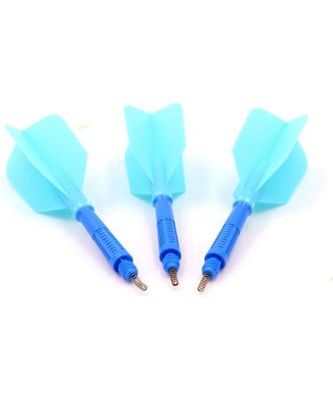 CUESOUL AK6 Slim Dart Stem with AK4 Flights Set - Blue, B Size - 3pcs, 35mm Shaft Length - Buy Online on GoSupps.com