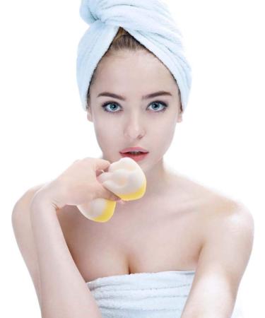 Frcolor Soft Bathing Sponge - Gentle Natural Fiber Peeling Shower Sponge for All Ages (4 Random Colors) - Buy Online on GoSupps.com