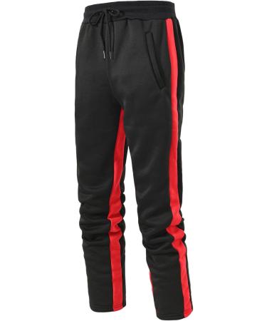 Hanxiulin Men's Jogging Suit - Casual Hooded Zipper Training Sweat Jacket | Sports Clothing for Running & Leisure - Black XXL - Buy Online on GoSupps.com