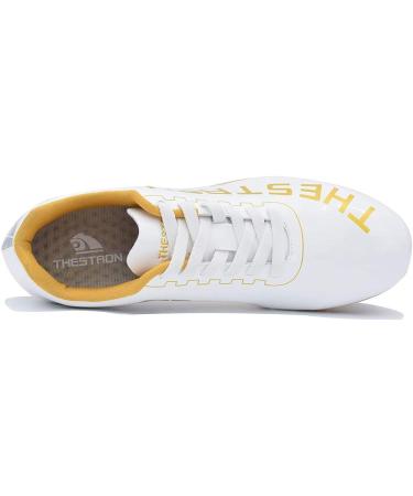 Thestron Distance Running Track Shoes Spikes - Unisex White-Gold (Size 7 Narrow) - Buy Online on GoSupps.com