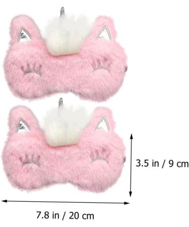 Shop Plush Eye Covers - 2pcs Cartoon Fox Sleep Masks | Soft Eye Patches for Ultimate Comfort - Buy Online on GoSupps.com