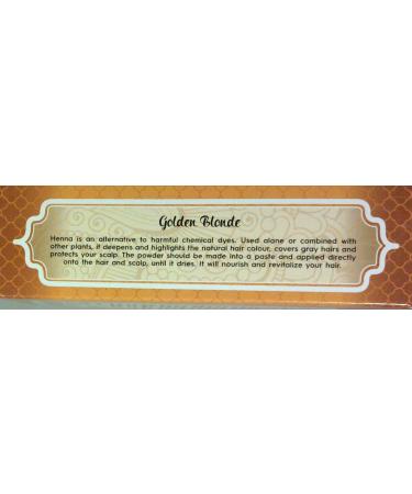 Golden blond henna powder 100 g - Buy Online on GoSupps.com