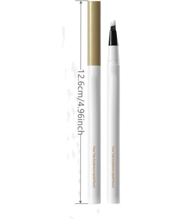 Eyebrow Pen Eyebrow Pencil with Fork Eyebrow Makeup Long Lasting Eyebrow Pen Creates Natural Looking Brows (Black) - Buy Online on GoSupps.com
