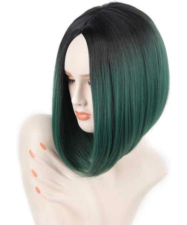 GCX Synthetic Green Short Straight Wig for Women - Realistic & Beautiful Style - Buy Online on GoSupps.com