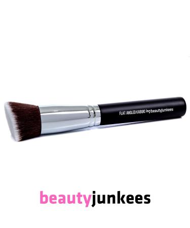 Contour Brush Bronzer & Blush Brush - Flat Angled Kabuki for Face | Dense Synthetic Bristles for Blending & Stippling - Perfect for Cream & Liquid Makeup - Buy Online on GoSupps.com
