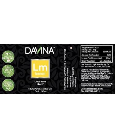 Lemon Pure Essential Oil 10ml by Davina - Buy Online on GoSupps.com