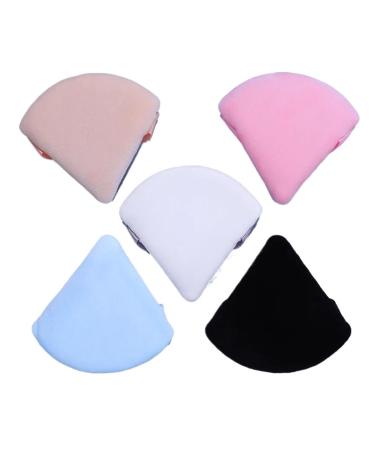 SBTRKT Triangle Velvet Powder Puff - 10/20 Pcs Mini Finger Puff | Washable Fashionable Makeup Tools for Flawless Blending - Black - Buy Online on GoSupps.com