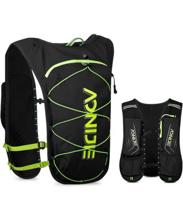 Geila Running Hydration Vest | Lightweight Breathable Marathon Trail Rucksack - Optimal Outdoor Sport Backpack in Black - Buy Online on GoSupps.com