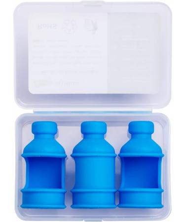Insulin Bottle Protective Cover Set | 3 Silicone Cases for Diabetics | Blue | Durable Protection Against Breakage - Buy Online on GoSupps.com