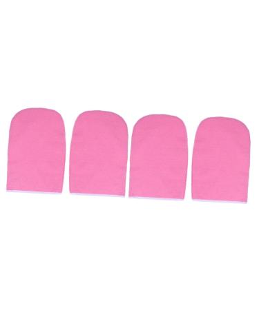 FOMIYES 2 Pairs Paraffin Wax Gloves Insulated Gloves Hand Spa Cover Hand Treatment Mitts Bath Treatment Mitt Pink Thicken Cotton Gloves