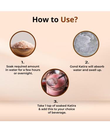 Vedikroots Gond Katira 100g Natural Body Cooling & Hydrating Superfood Supports Digestion & Gut Health Rich in Fiber & Nutrients Perfect for Summer Drinks Desserts & Ayurvedic Wellness (Pack of 3) - Buy Online on GoSupps.com