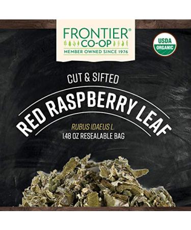 Frontier Co-op Organic Red Raspberry Leaf Tea - 1.48 oz (42 g) | Herbal Wellness - Buy Online on GoSupps.com
