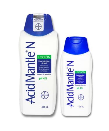 Acid Mantle N LOCION Pack 2 : Locion Ph4.5 X 400 ml + 120 ml pH 4.5 Lot