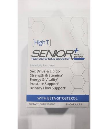High T Senior+ Prostate Support 90ct | Natural Testosterone Booster | Energy & Strength Supplement for Seniors - Buy Online on GoSupps.com