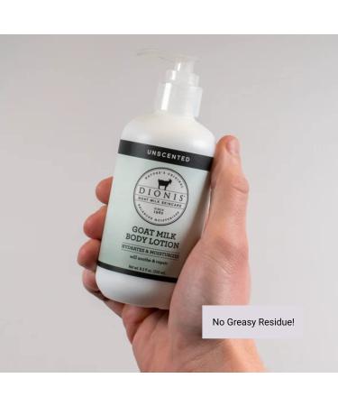 Dionis Unscented Goat Milk Body Lotion - Hydrating & Moisturizing for Dry Sensitive Skin - Made in USA - 8.5 oz Pump Bottle - Buy Online on GoSupps.com