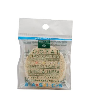 Earth Therapeutics Loofah Complexion Discs - Pack of 3 for Gentle Exfoliation - Buy Online on GoSupps.com