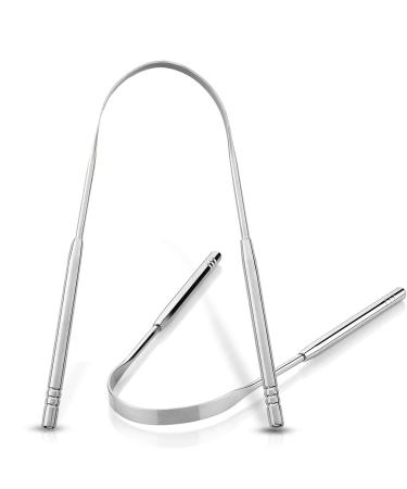 Generic Tongue Cleaner - Stainless Steel Rustproof Tongue Scrapers Effective Reusable Lifetime Scraper Easy to Use