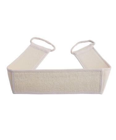 Luffa Exfoliating Back Scrubber for Shower Double Side Scrubbing Strap Body Bath Sponge with 100% Natural Luffa (Loofah)