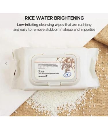 SKINFOOD - Rice Daily Brightening Cleansing Tissue 80 sheets - Buy Online on GoSupps.com