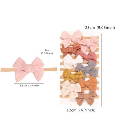 Baby Girls Headband Soft Nylon Elastic Flower Bow Animals Hair Accessories for Toddler Infant Newborn Style H - Buy Online on GoSupps.com