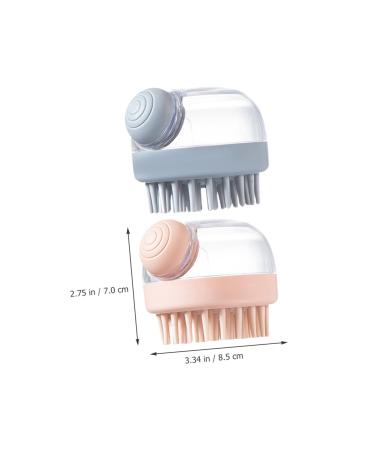 FOMIYES Massage Shampoo Brush Bath Scrubber - 6 Pcs Silicone Scalp & Body Exfoliator Set - Buy Online on GoSupps.com