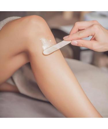 Vanity UK Waxing Spatulas (200 Pcs) Salon Professional Quality Disposable Wooden Sticks Suitable for Warm and Hot Wax Applicator for Body Hair Removal Flat Round End 200 Spatulas - Buy Online on GoSupps.com