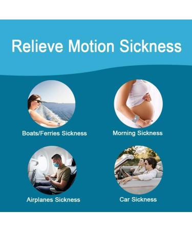 KOHEEL Acupressure Wristband for Motion Sickness Relief - 4 Pack Black Anti-Nausea Bands for Morning Sickness, Sea and Car Travel - Pregnancy Safe - Buy Online on GoSupps.com
