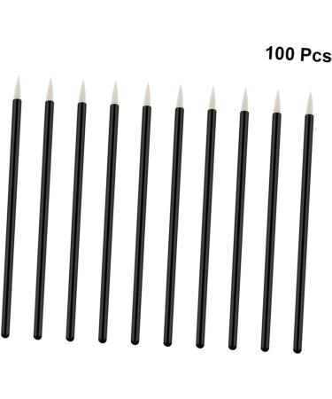 BELLIFFY 100pcs Eye Makeup Tools Eyeshadow Eye Shadow Eyebrow Brush Applicator White 10X0.5X0.5cm White - Buy Online on GoSupps.com