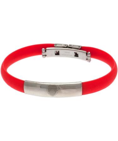 Official Arsenal FC Silicone Bracelet with Stainless Steel Closure | Perfect Gift for Christmas & Birthdays - Buy Online on GoSupps.com