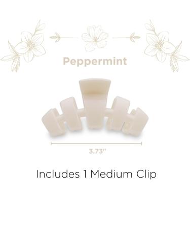 TELETIES Medium Hair Clip - Spring Collection | Strong Grip Claw Clip for Women - Peppermint Color - Buy Online on GoSupps.com