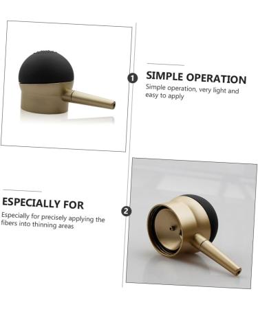 WOONEKY Reissue Nozzle Hair Building Fibers Applicator Hair Fibers Spray Applicator Hair Fiber Pump Golden - Buy Online on GoSupps.com