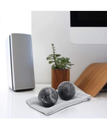 Dark Grey Marble Baoding Balls - Chinese Health Stress Relief Hand Exercise - Buy Online on GoSupps.com