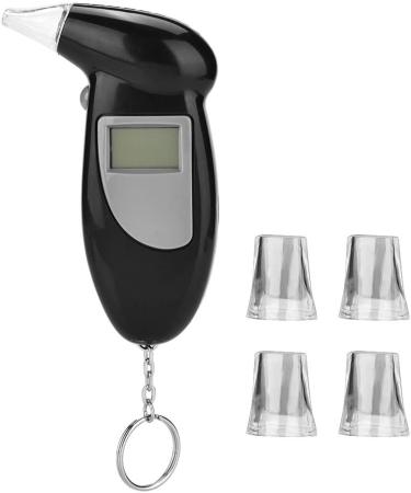 Professional Alcohol Breath Tester Analyzer - Digital Detector with 5 Mouthpieces, LCD Screen, Portable Design - Buy Online on GoSupps.com
