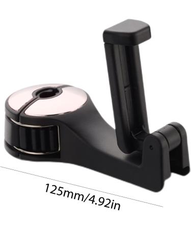 Usmei 2-in-1 Car Seat Hooks & Cell Phone Holder - Portable Headrest Organizer (4PCs Silver) - Car Clothes Hanger & Pocket Holder - Buy Online on GoSupps.com