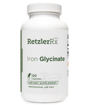 Iron Glycinate 29 mg. | Gentle and Highly Absorbable Iron Formula* | 120 VCaps | Pharmaceutical Grade