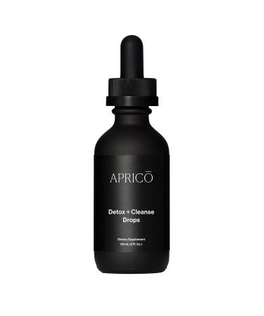 Aprico Detox + Cleanse Drops - Supports Liver Detox Digestive Health + Healthy Glow - Dandelion Root Artichoke Extract Milk Thistle Liquid with Superior Liposomal Absorption (2 Fl Oz)