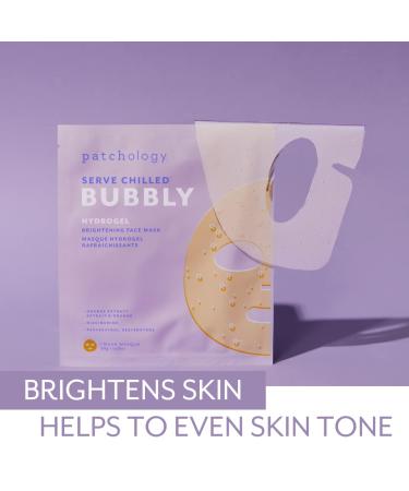 Patchology Brightening Gel Face Mask with Resveratrol and Niacinamide Bubbly - Hydrogel Face Mask - Buy Online on GoSupps.com