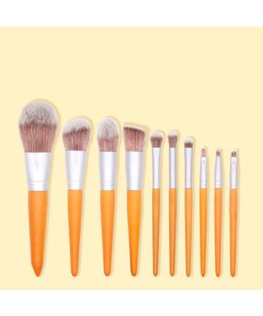 10-Piece Makeup Brush Set | Premium Wooden Handle Beauty Tools for Flawless Application - Buy Online on GoSupps.com