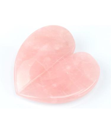 Heart Shape Quartz Guasha Stone Natural Cool Scraper Tools for Face Neck Back Body Pressure 1Pcs Heart Shape C - Buy Online on GoSupps.com
