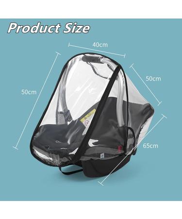 Universal Infant Car Seat Rain Cover - Ventilated Weather Shield for Maxi COSI with Easy Access Zipper - Buy Online on GoSupps.com